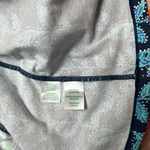 EUC Lilly Pulitzer Micole knit maxi dress Navy Sweet parakeet 12 - Picture 8 of 9